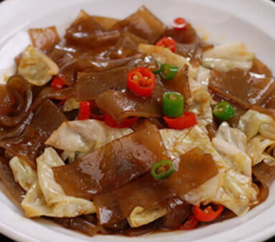 新食道安徽蚌埠土特产山芋红苕红薯凉粉成品街边小吃炒凉粉传统粉皮