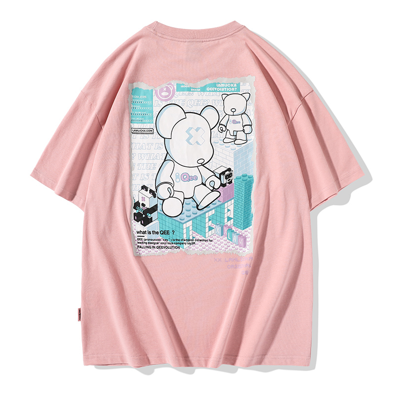 天龙致尊denon supreme短袖t恤男女潮牌2021夏季oversize宽松大码ins