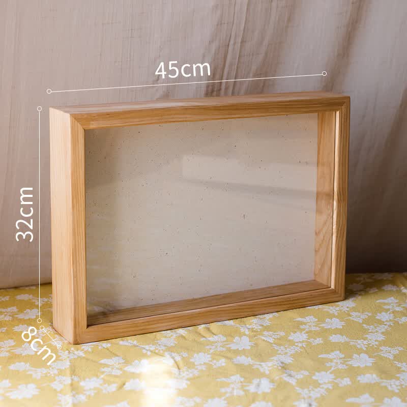标本相框创意立体画框干花植物装裱衍纸手工diy展示摆台7寸8 xl深框45