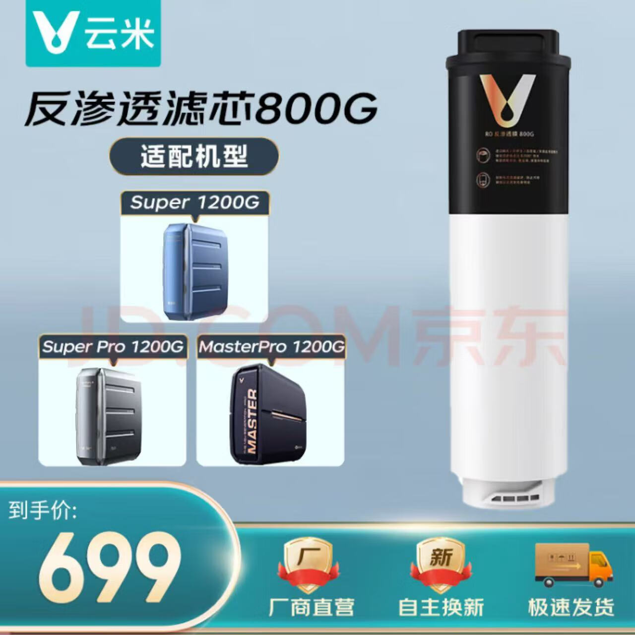 ���ף�VIOMI����ˮ����о���侻ˮ��super 1200G/ision��ˮ��1200G/super Pro1200G/���Ⱦ�ˮ�� ����͸��о800G