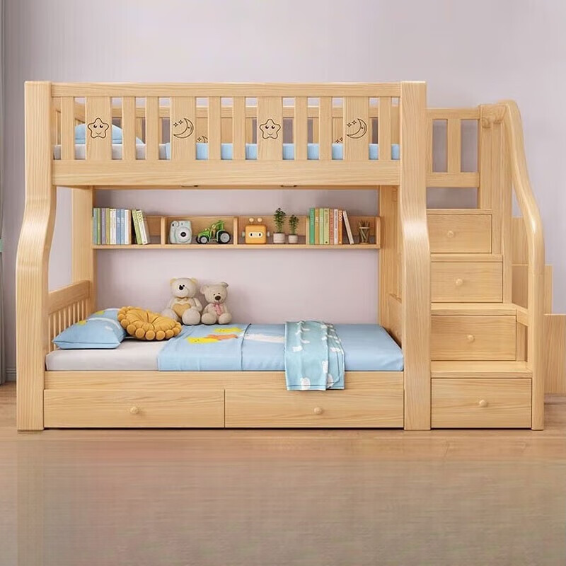 顶百汇(dingbaihui)实木上下床双层床小户型架子上下铺双人两层木床顶