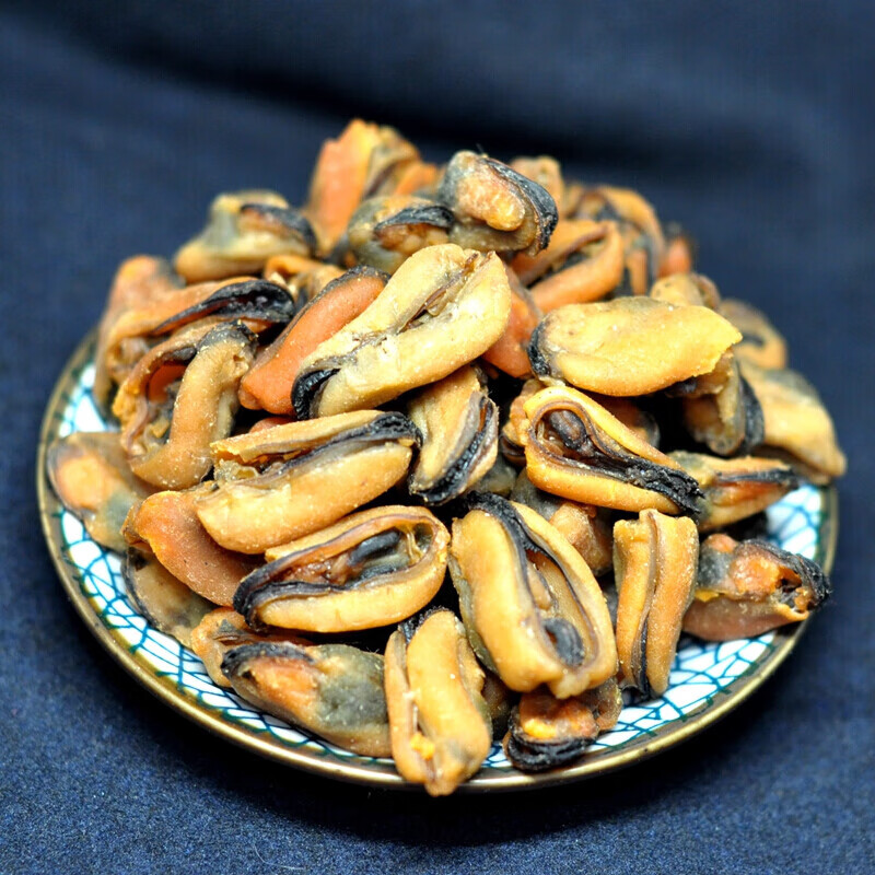 味巴哥(weibage)新鲜全干淡菜干 500g淡晒青口贝贻贝海虹特产海红
