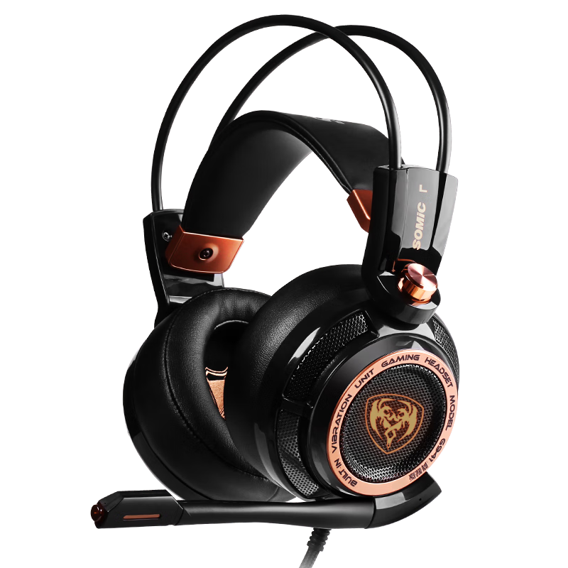 硕美科 g941降噪版头戴式游戏耳机 有线耳机耳麦 电竞赛事级耳机 轻盈