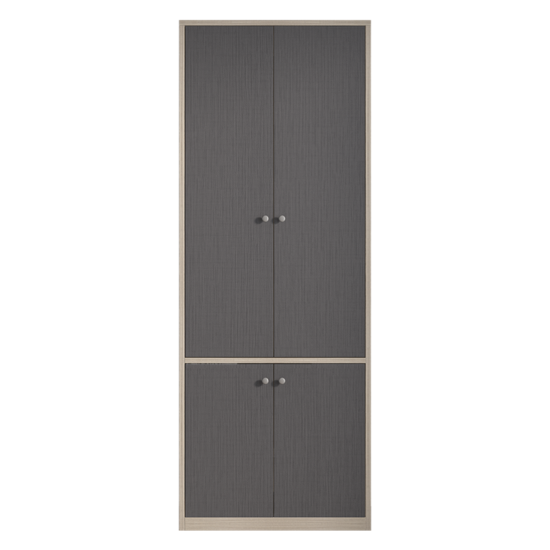 家乐铭品 衣柜家用现代简约卧室客厅靠墙储物柜经济型组装大衣橱拉门式柜子 L-W8047