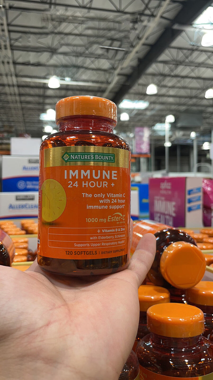 美国natures bounty酯化维生素c胶囊vc 1000mg120粒