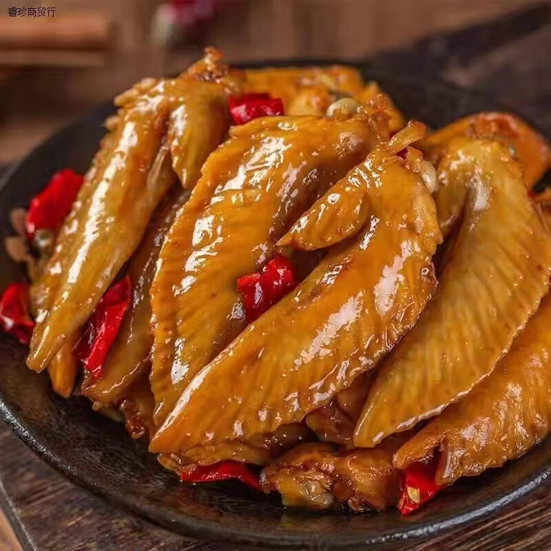 450g卤味鸡翅尖开袋即食冷吃下酒菜休闲零食熟 香辣鸡翅尖450克*1大袋