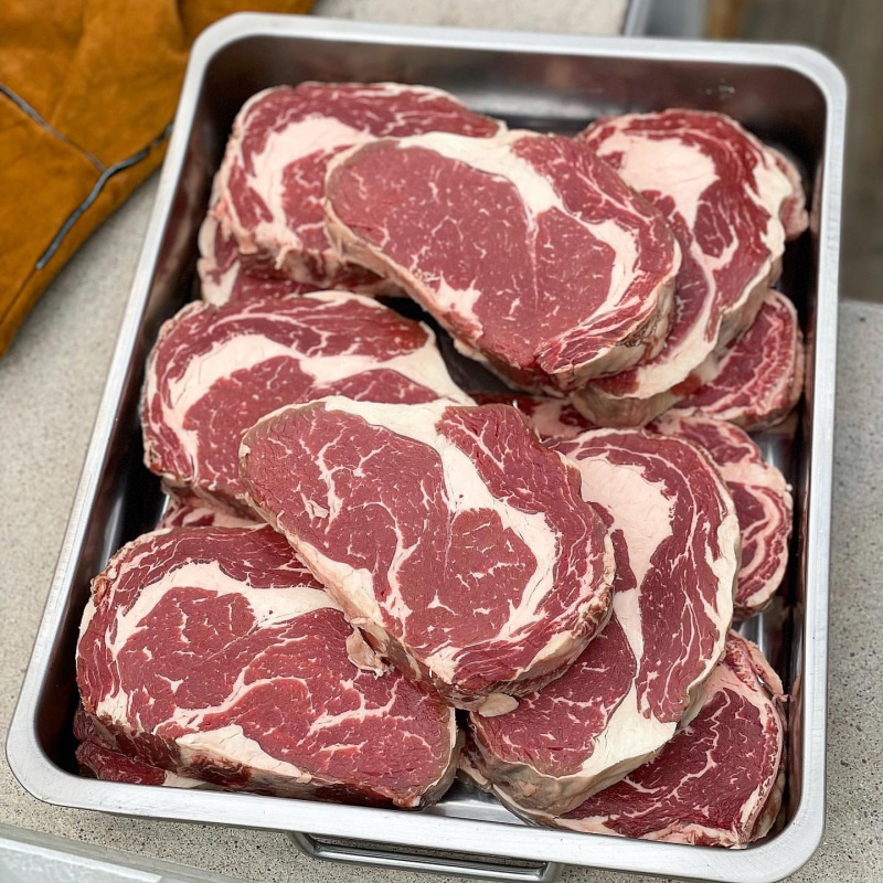 虎钢馋秒发3斤澳洲安格斯眼肉牛谷饲100天肉眼牛排原切厚切健身清真