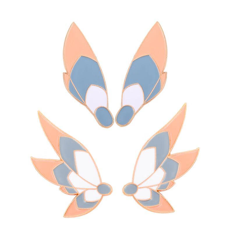 岁彩全光辰光遇飞行季发夹光遇周边sky发夹女风行飞行季 翅膀一对卡通