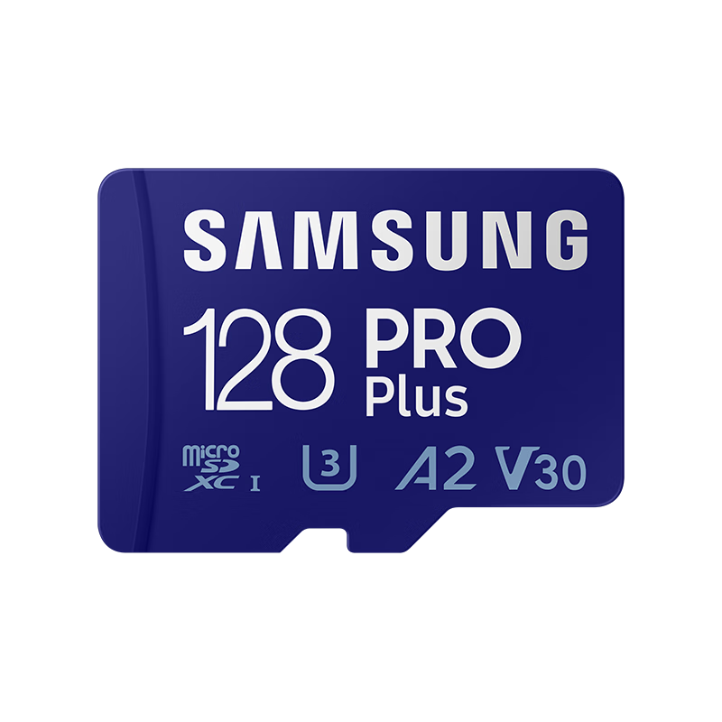 SAMSUNG 三星 PRO Plus Micro-SD存储卡 128GB（UHS-I、V30、U3、A2）