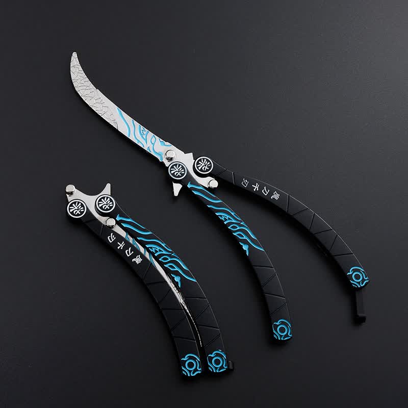 csgo爪刀表面淬火折叠csgo周边爪子刀未开刃玩具儿童练习火影忍者五爪