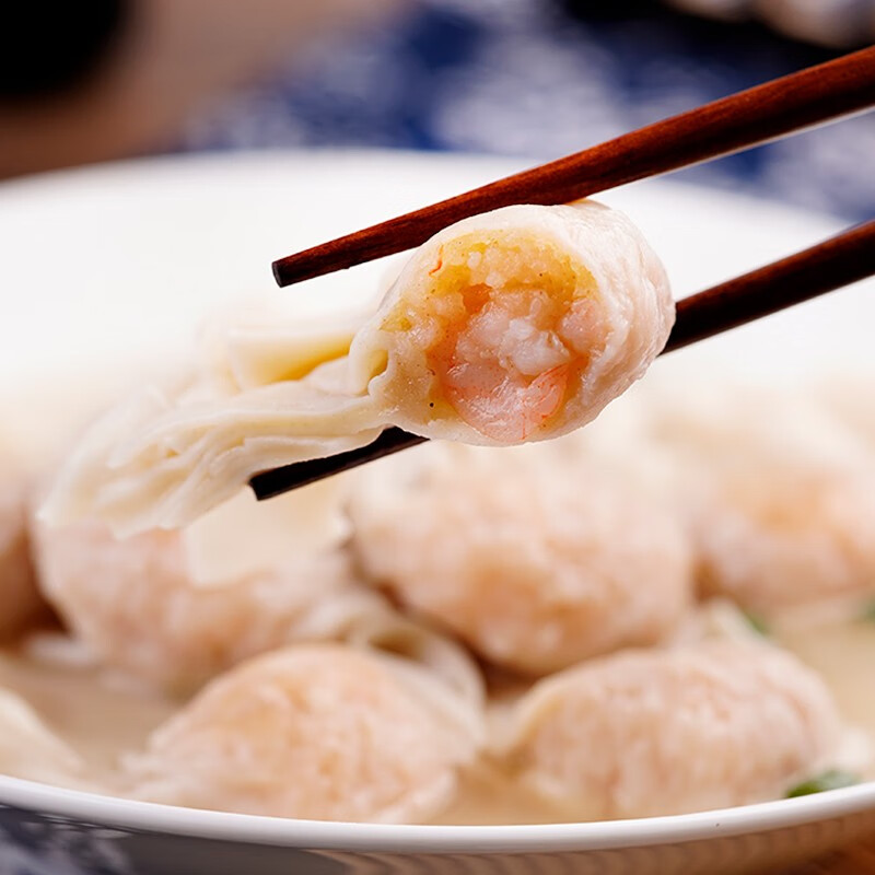 guo lian 国联水产 小霸龙 鲜虾云吞 营养早餐 速食馄饨 半成品预制菜