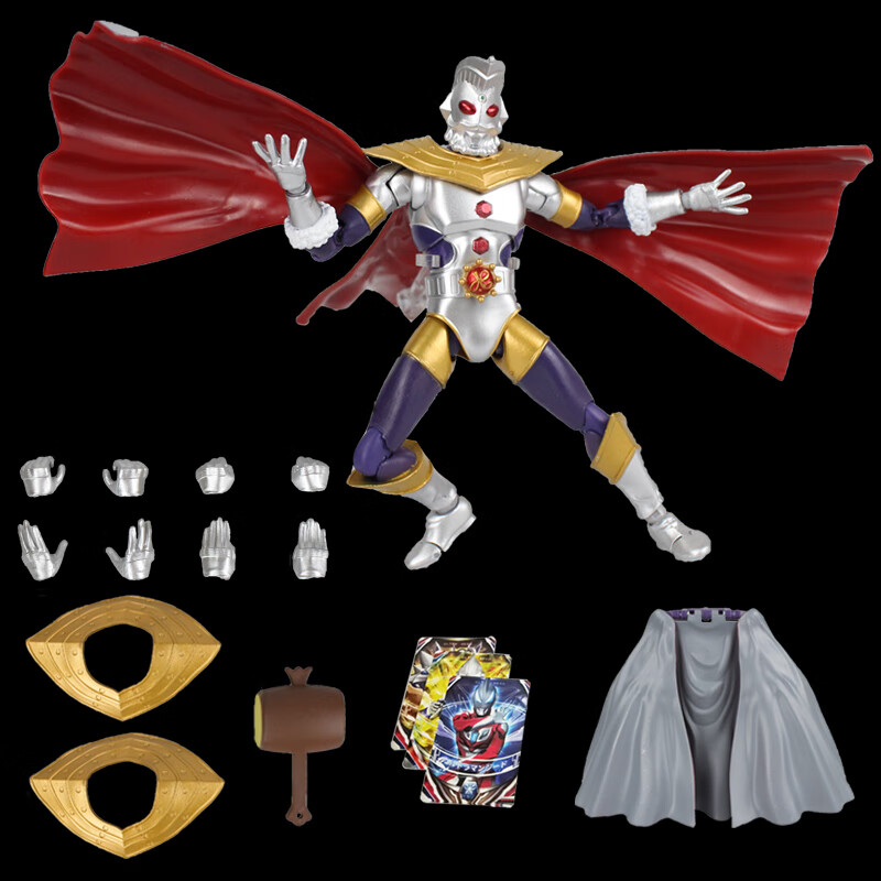 玩具曼多关节可动变形人偶模型迪迦捷德银河男孩礼物 新款赛罗 扭蛋