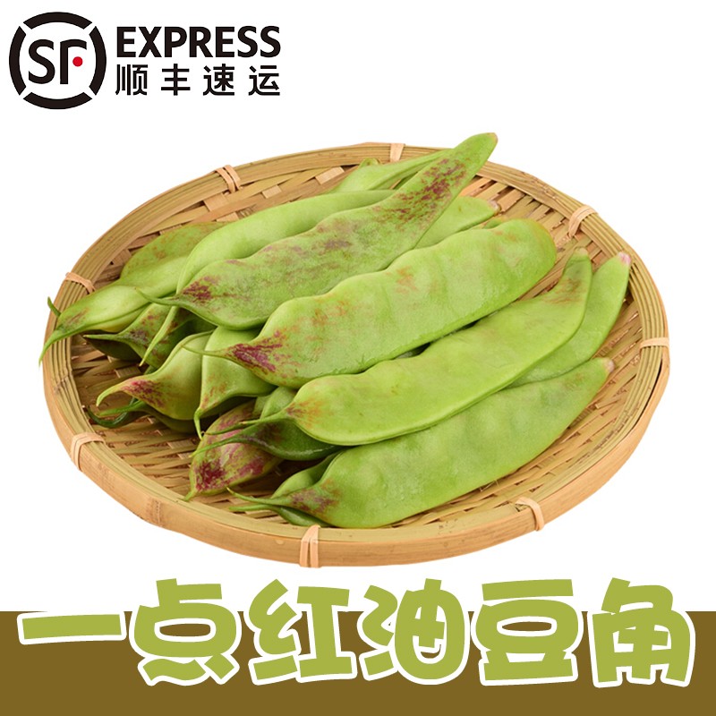 沣御园顺丰 东北油豆角 一点红开锅烂豆角农家特产新鲜蔬菜 2斤