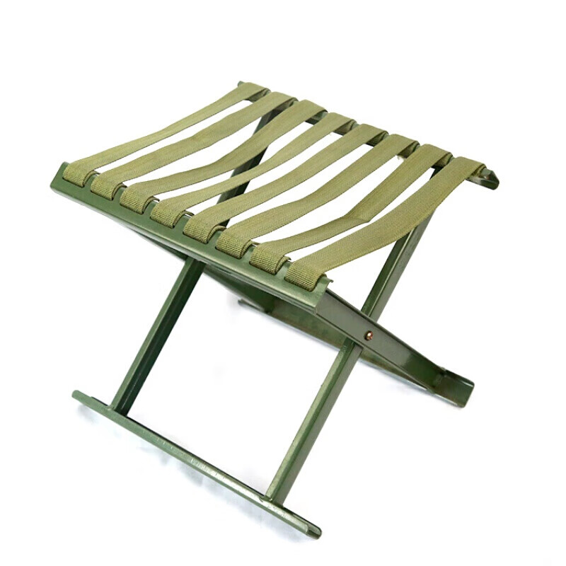 奕澜 槽钢马扎 野战桌椅户外折叠式便携小马扎板凳 28*26*26cm