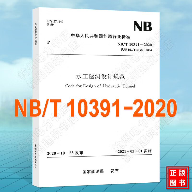 NB/T10391-2020水工隧洞设计规范