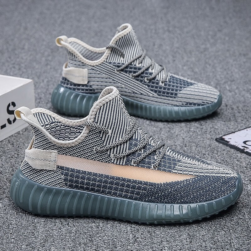 堡勒迪泡沫底运动鞋椰子鞋椰子男鞋韩版夏季网鞋百搭休闲透气跑步潮