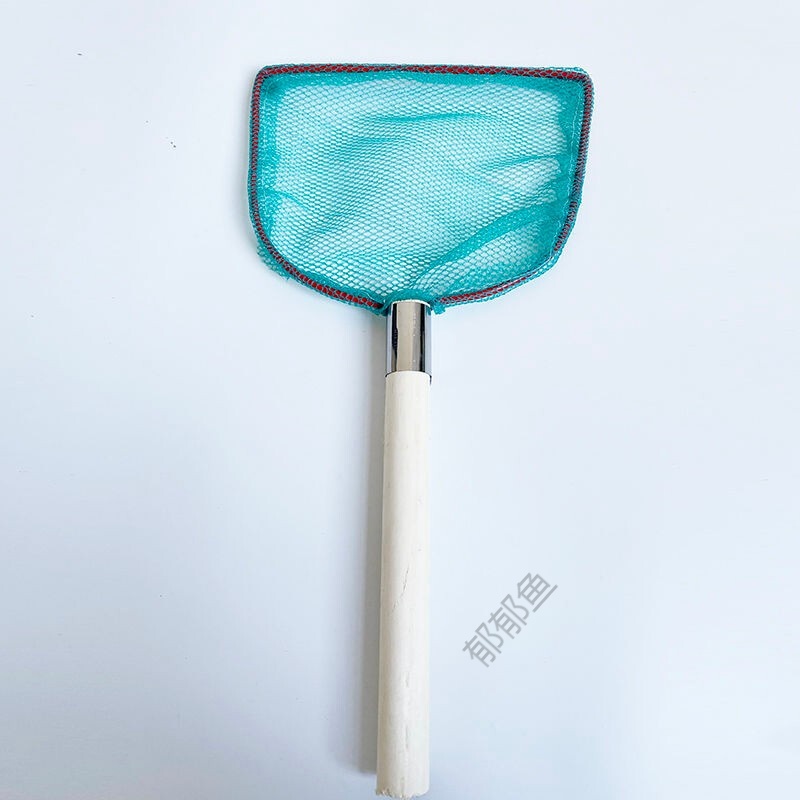 捞虾网抄网水产市场渔捞网卖鱼网木抄网渔网兜抄渔网 平网兜 30cm长