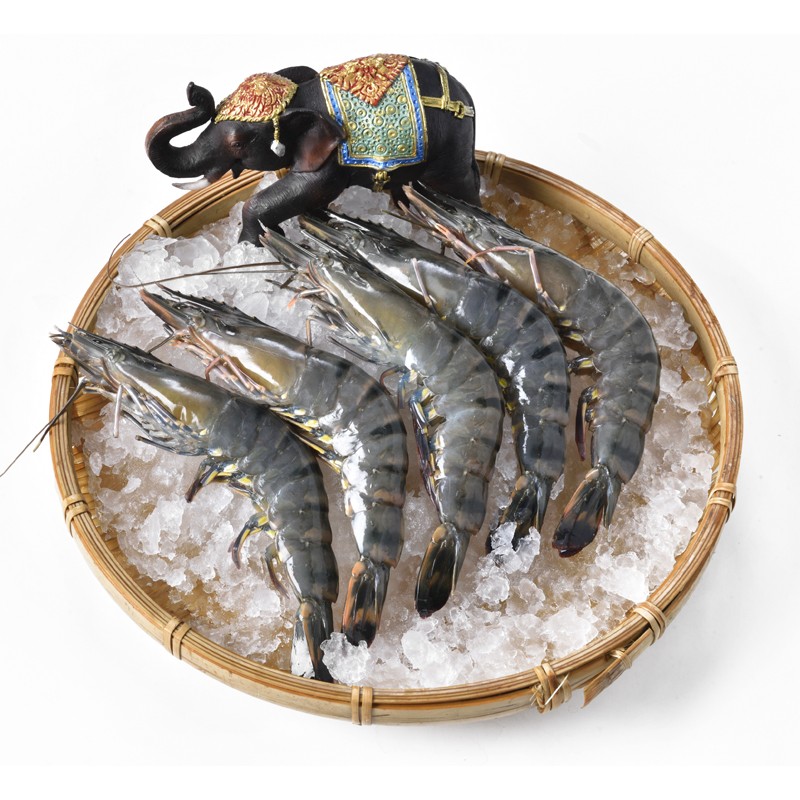 京觅 活冻黑虎虾 300g 12-15只 泰国原装进口 生鲜海鲜食材 京东生鲜自有品牌