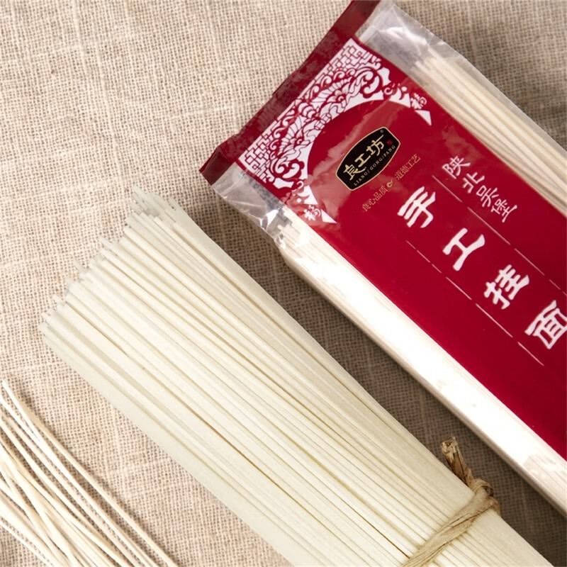 良工坊 手工挂面1.8kg(300g*6)正宗陕北空心纯手工面条 拆分300g*2