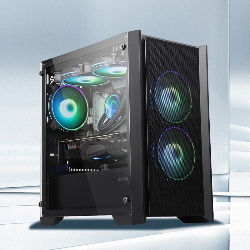 先马(sama)光之神/mini台式电脑主机 机箱电源套装 台式电脑主机箱