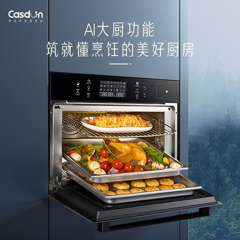 凯度（CASDON）嵌入式蒸烤一体机56L大容量蒸箱烤箱 家用多功能热风烘焙多重自净SV5624EEJ-GP
