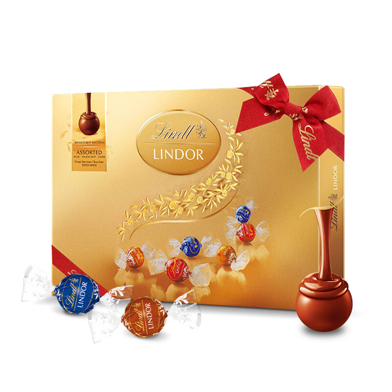 瑞士莲(lindt)经典软心巧克力礼盒 精选巧克力22粒装礼盒