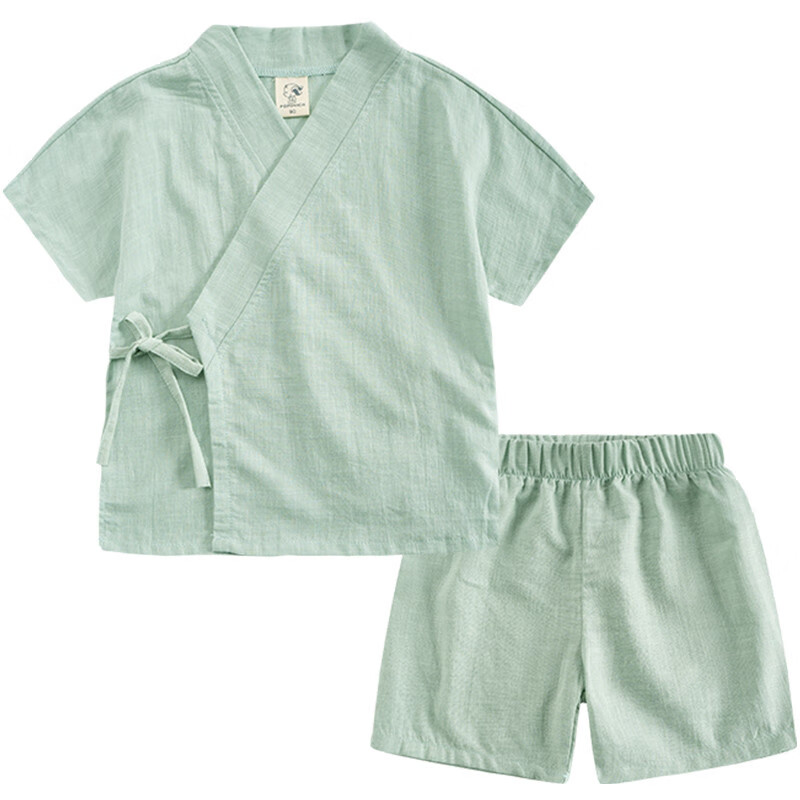 予彼小和尚衣服儿童汉服男童小沙弥夏装僧袍棉麻宝宝婴儿装演出服装袈