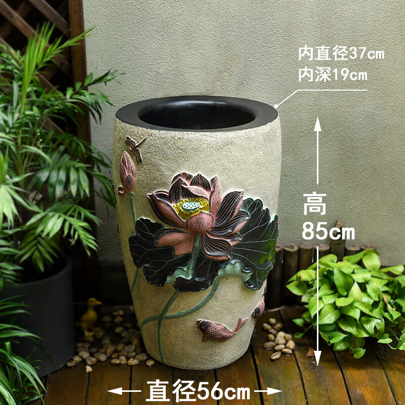 山头林村室外洗手台一体盆 庭院水池台盆室外花园水槽户外洗手台别墅
