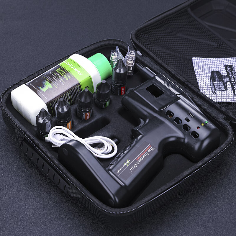 鹏柏福瑞酒吧传奇 创意调酒烟熏鸡尾酒泡泡枪 气泡枪烟雾枪 分子调酒