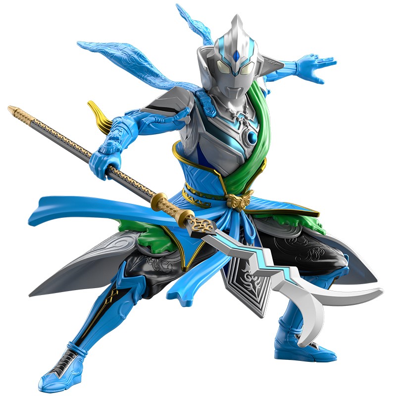 万代(bandai) 奥特曼英雄传 拼装模型玩具 12cm 风马张飞战袍