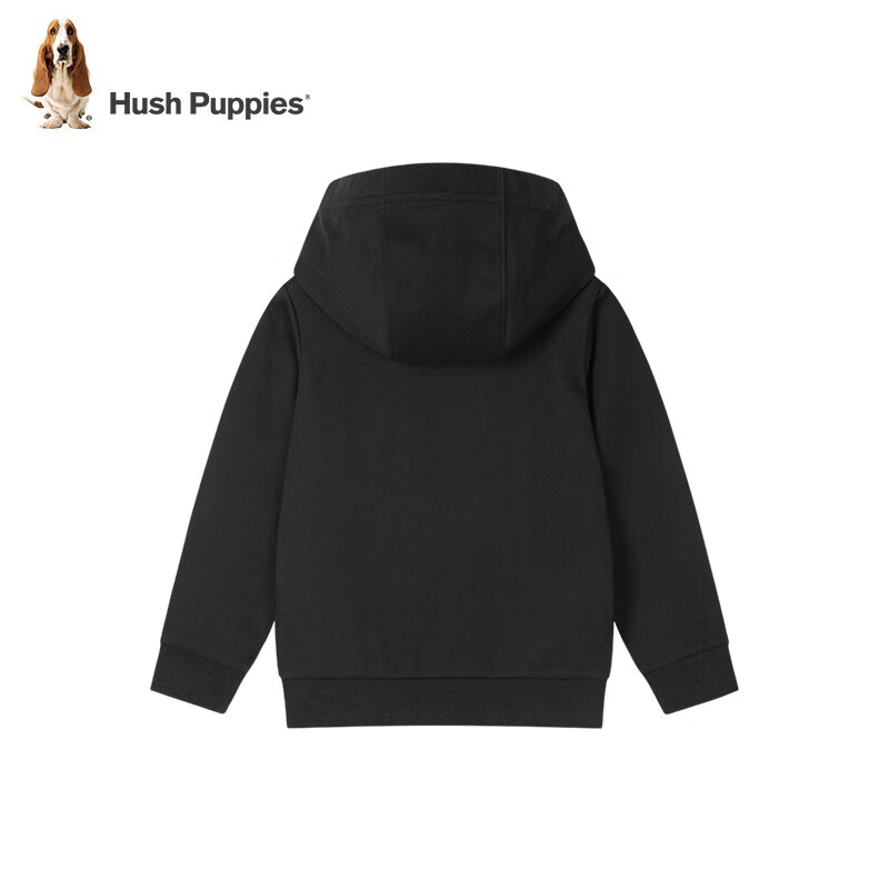 暇步士(Hush Puppies)童装儿童男童冬装新款舒适一体绒面料时尚休闲百搭卫衣 暖卡其 160 cm(偏大一码)