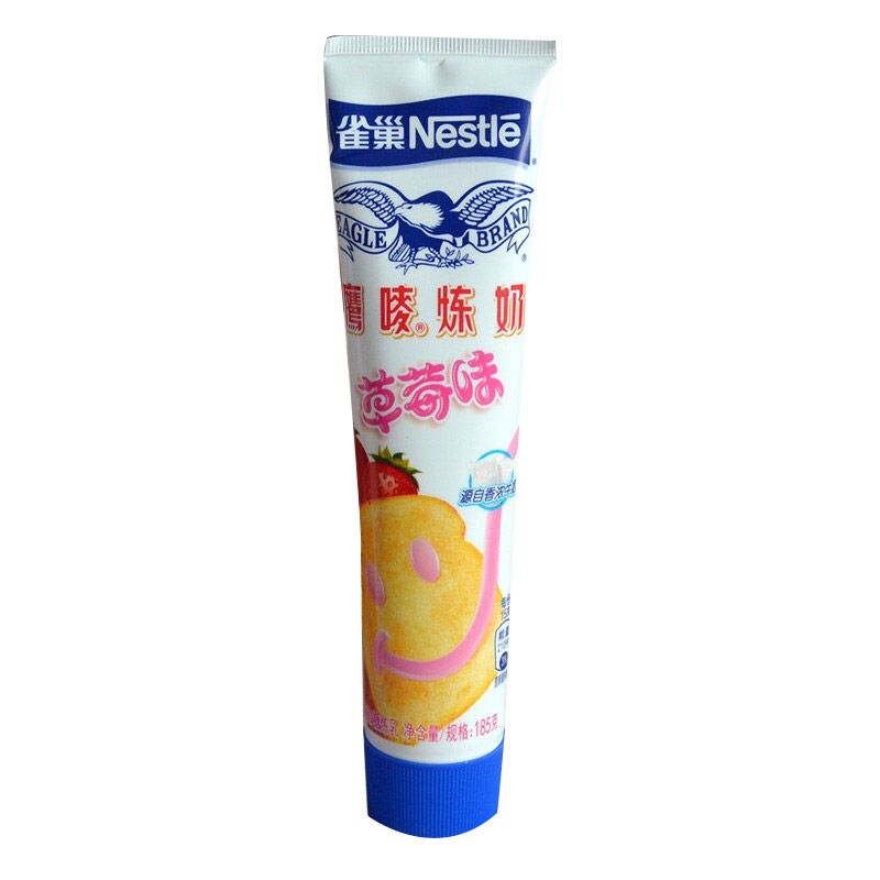 雀巢咖啡(nescafe)雀巢(nestle)鹰唛炼奶草莓味 早餐面包伴侣烘焙原料