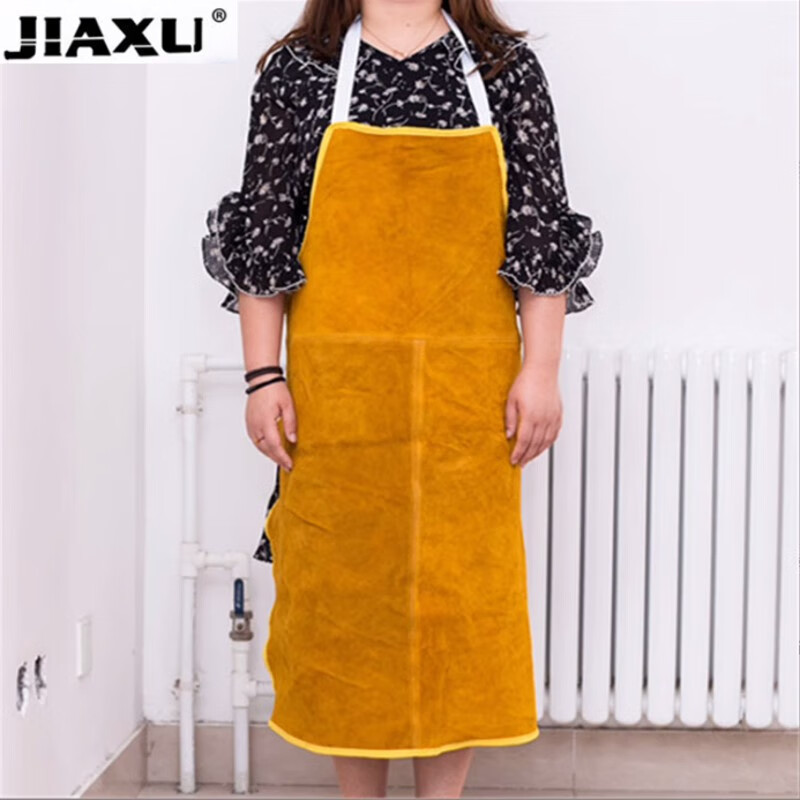 何健弓牛皮电焊围裙防烫防火星隔热耐磨焊工专用无袖焊接服劳保工作群