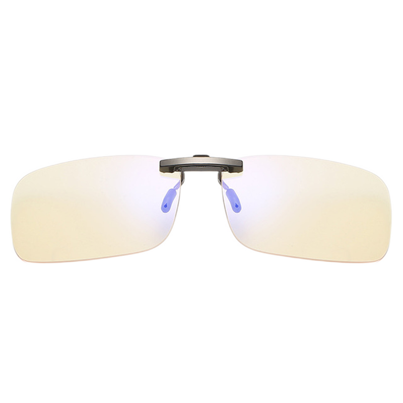 百颯(BYZA)防輻射防藍光夾片眼鏡男女款 電腦手機護目鏡近視電競眼鏡 金屬框?qū)Ｓ脢A片-貼合鏡框