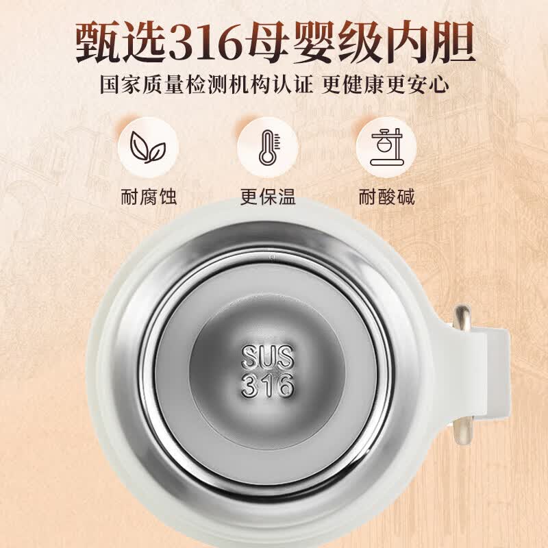 宝威玛(BVGMAV)保温杯男女大容量316不锈钢水杯子便携商务车载泡茶杯礼物高档 500ml 清雅绿