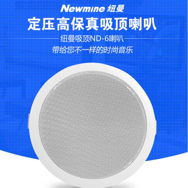 纽曼ND-6定压吸顶喇叭音响能接其他品牌的功放吧S？