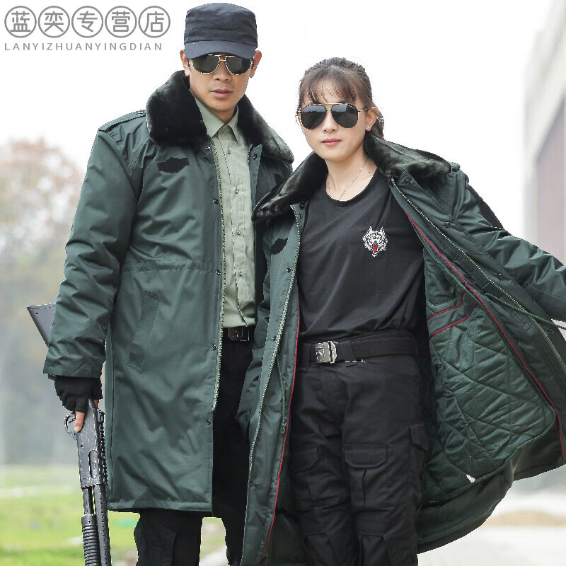 雪地极地俄罗斯军迷大衣男冬季加厚防风作训多功能保安防寒棉大衣 军