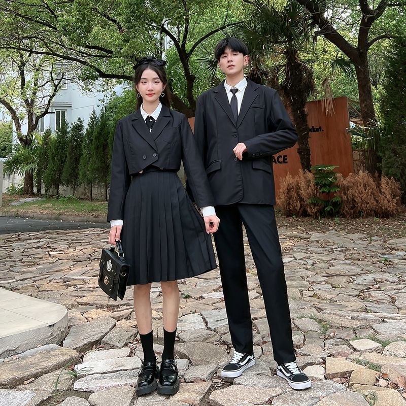 毕业班服合唱演出服套装高初中学生英伦学院风韩系韩国校服 男西装