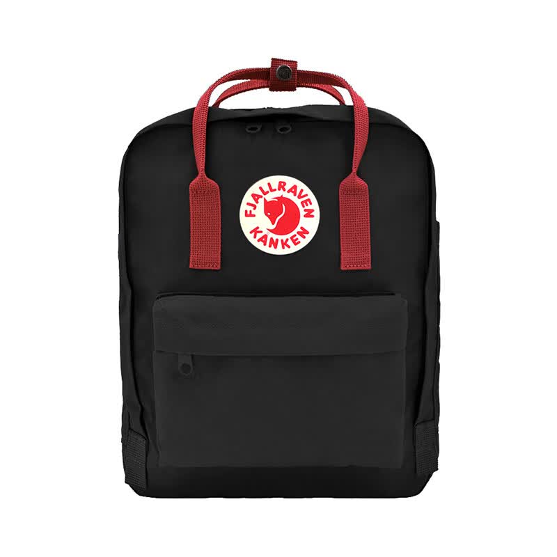 FJALLRAVEN北极狐双肩包kanken男女户外大容量书包电脑包运动旅行背包23510 550-326黑色/公牛红 16L【可容纳14寸笔记本电脑】