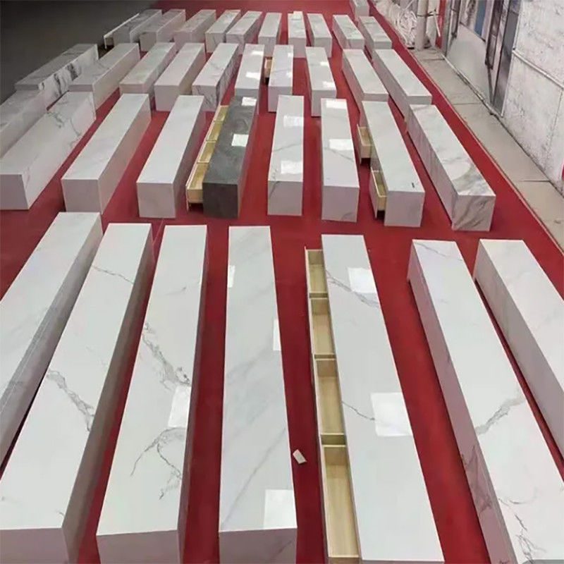 电视柜现代简约茶几组合岩板客厅轻奢地台小户型极简窄款实木地柜 白色岩板电视柜(到物流点) 长2600*宽350*高250mm