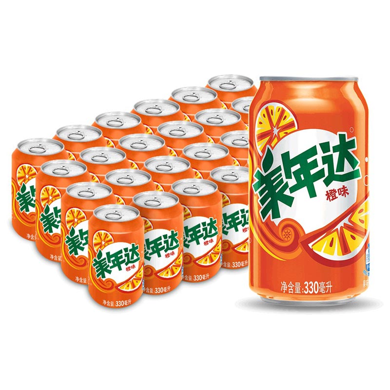 百事可乐 美年达 Mirinda 橙味 可乐 碳酸饮料整箱 330ml*24听 百事出品高性价比高么？