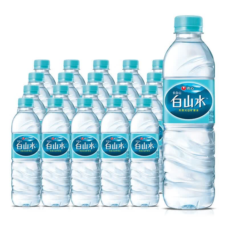 农心白山水长白山天然矿泉水 农心出品适宜泡茶 500ml*20瓶