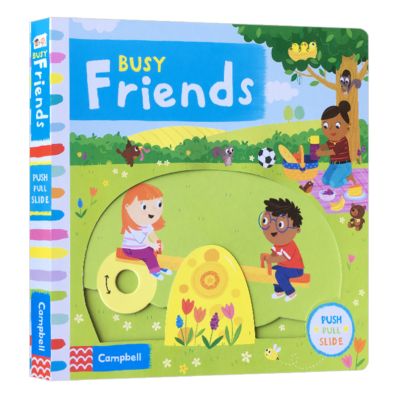英文原版 忙碌的朋友 busy books busy friends  幼儿