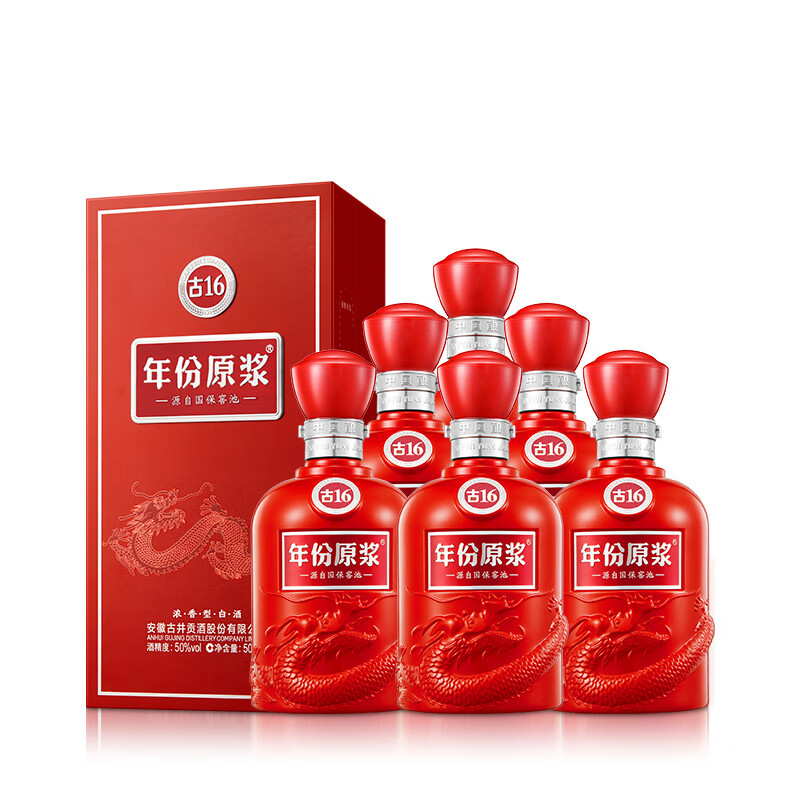 古井贡酒年份原浆古16 中国香50%vol 浓香型白酒500ml*6瓶整箱装【报价价格评测怎么样】-什么值得买