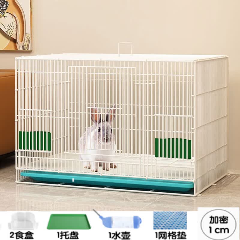 贝尼宠兔子笼 兔子窝 兔笼子 不含兔子 兔子笼40含水壶脚垫托盘1-2只使用感如何?
