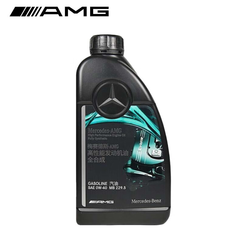 奔驰(mercedes benz)原厂amg 0w-40高性能全合成机油 1l装