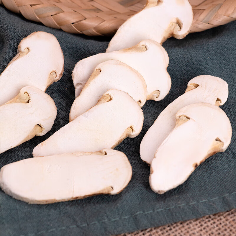 禾澹松茸冻干片松茸干片3-5cm云南特产松茸菌干货菌菇煲汤料