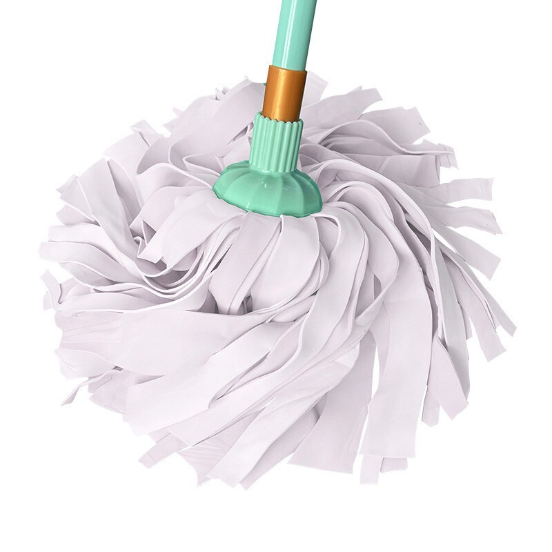 木杆墩布棉线吸水拖把酒店物业布条海绵老式拖把 鹿皮巾拖把颜色随机