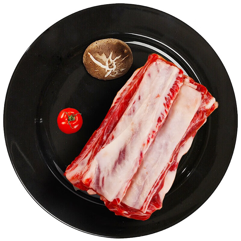 天莱香牛 【烧烤季】国产新疆 有机原切带骨腹肉500g 谷饲排酸冷冻牛肉