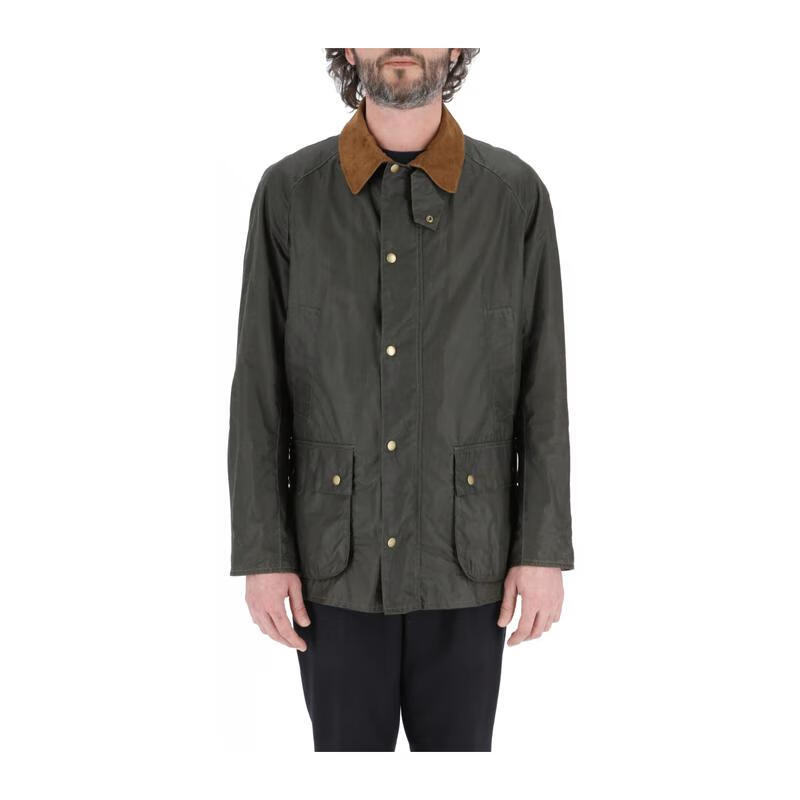 巴伯（barbour）男外套 25新款复古休闲工装时尚防风翻领打蜡风衣男士油蜡夹克 OL51 S